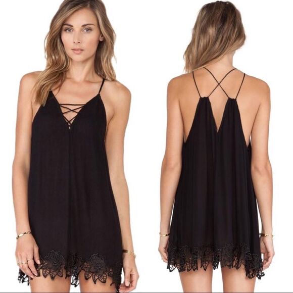 Free People Dresses & Skirts - Free People Wicked Spell Dress or Tunic Top Black